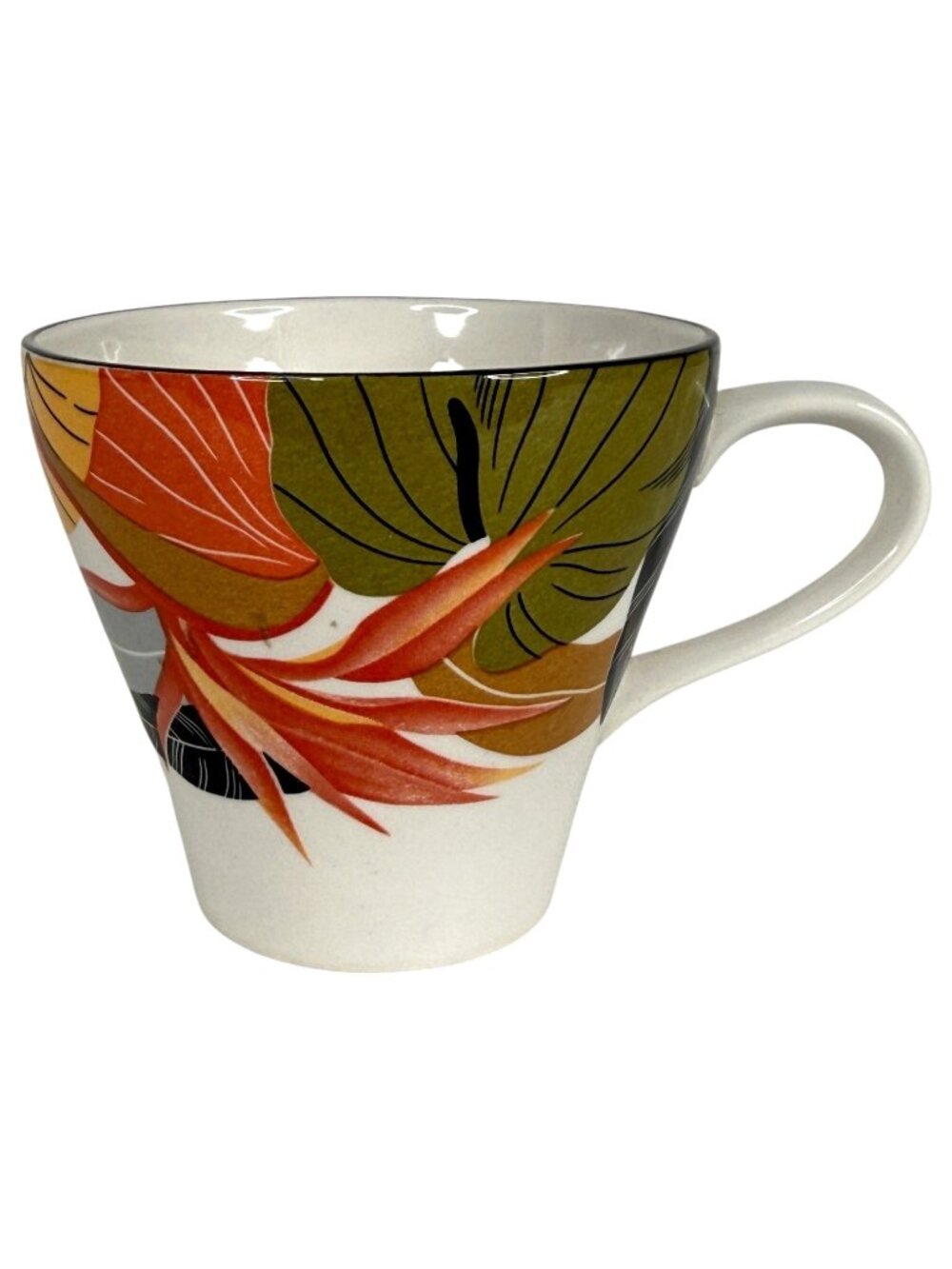 Sango Maui Collection Mug larry Lasio Coffee Cup Bird Of Paradise‎ 1986 Vintage